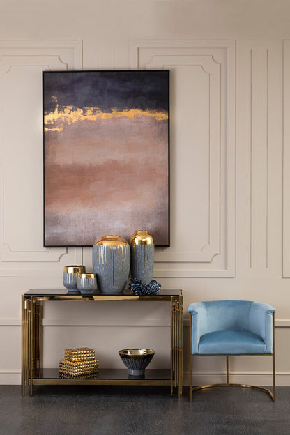 Cyrus Grey and Gold Large Vase
