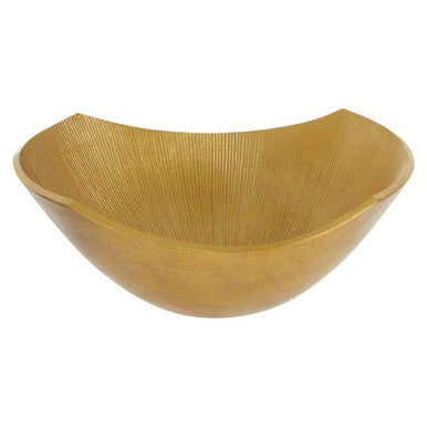 Estrella Large Gold Finish Bowl