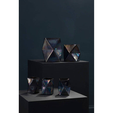 Rambia Large Oil Slick Glass Candle Holder