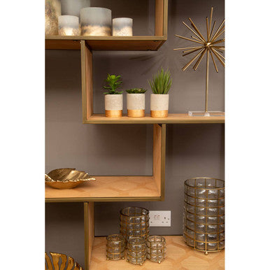 Martina Small Wireframe Hurricane Lamp