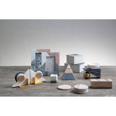 Kira Small Square Marble Trinket Box