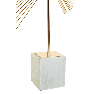 Mirano Gold Finish Spiral Sculpture