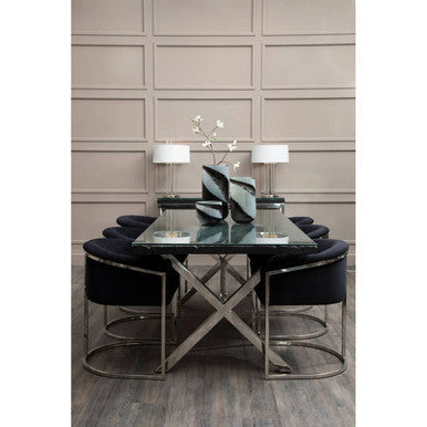 Carra Large Grey And Black Brushstroke Vase