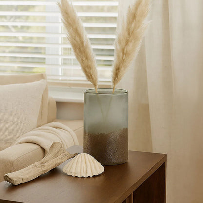 Chiara Medium Grey Sand Effect Vase