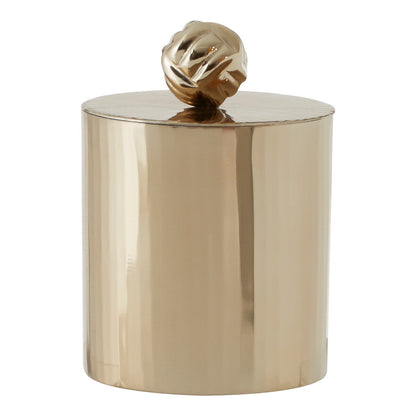 Amreli Vertical Textured Metallic Gold Finish Small Trinket Box