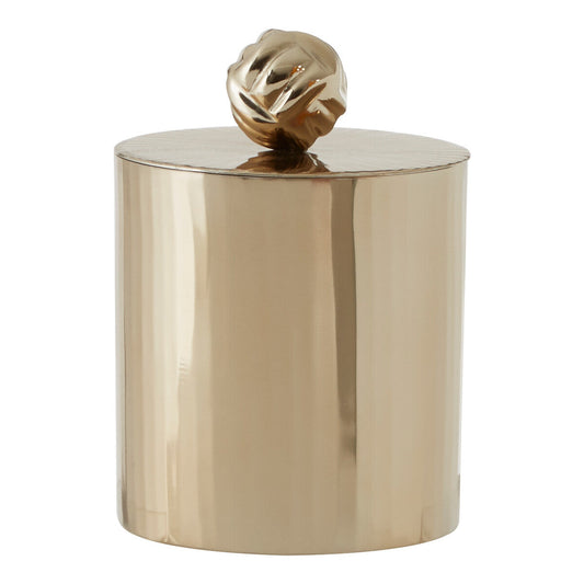Amreli Vertical Textured Metallic Gold Finish Small Trinket Box