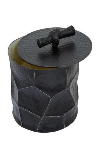 Akola Large Black and Gold Trinket Box