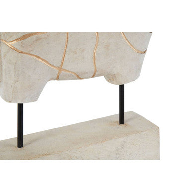Vena Whitewash Mango Wood Elephant Sculpture