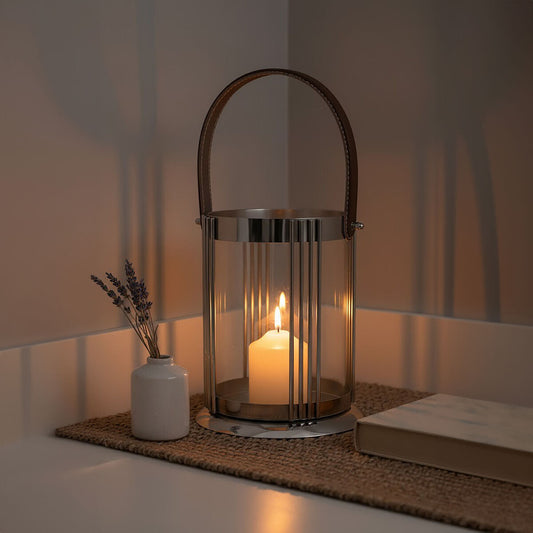 Astro Small Silver Finish Lantern