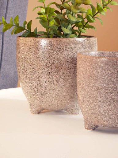 Calcita Natural Speckled Small Planter