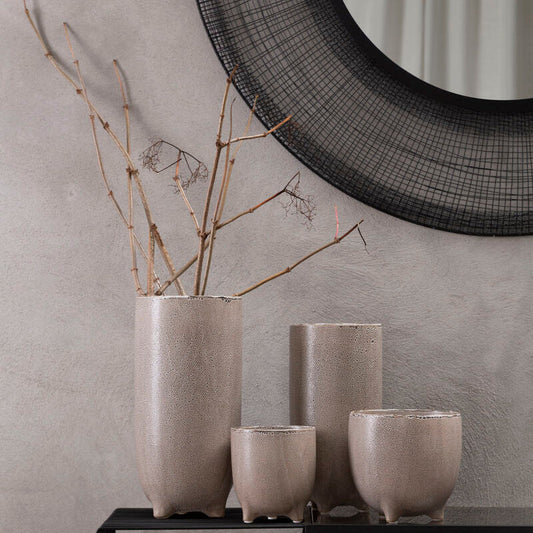 Calcita Natural Speckled Small Planter