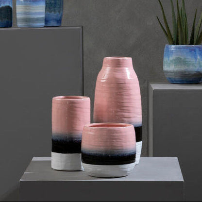 Caldera Dip Dye Effect Cylindrical Vase