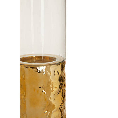 Martele Medium Pller Gold Candle Holder