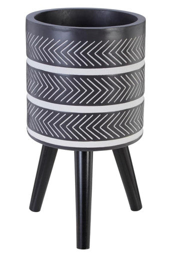 Darnell Large Chevron Planter