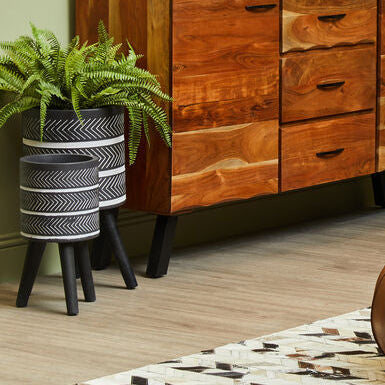 Darnell Large Chevron Planter