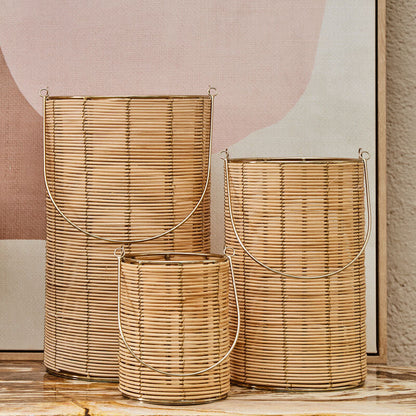 Malacca Small Hurricane Candle Holder