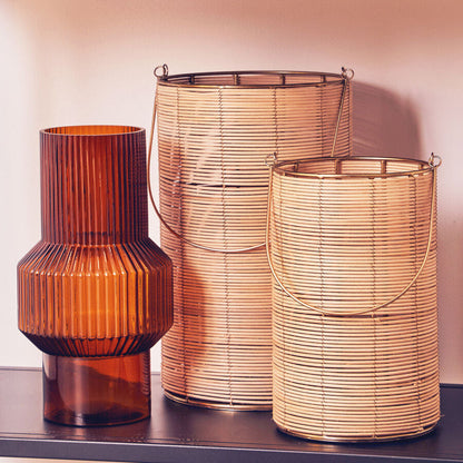 Malacca Large Hurricane Candle Holder