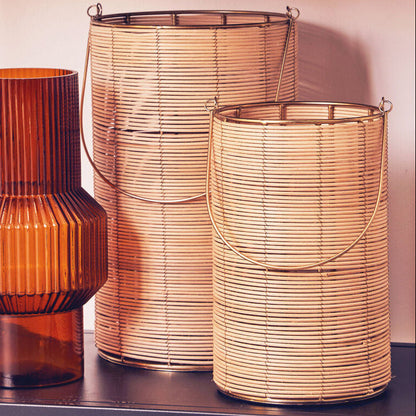 Malacca Large Hurricane Candle Holder