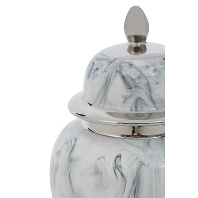 Marmo Marble Effect Large Ceramic Jar