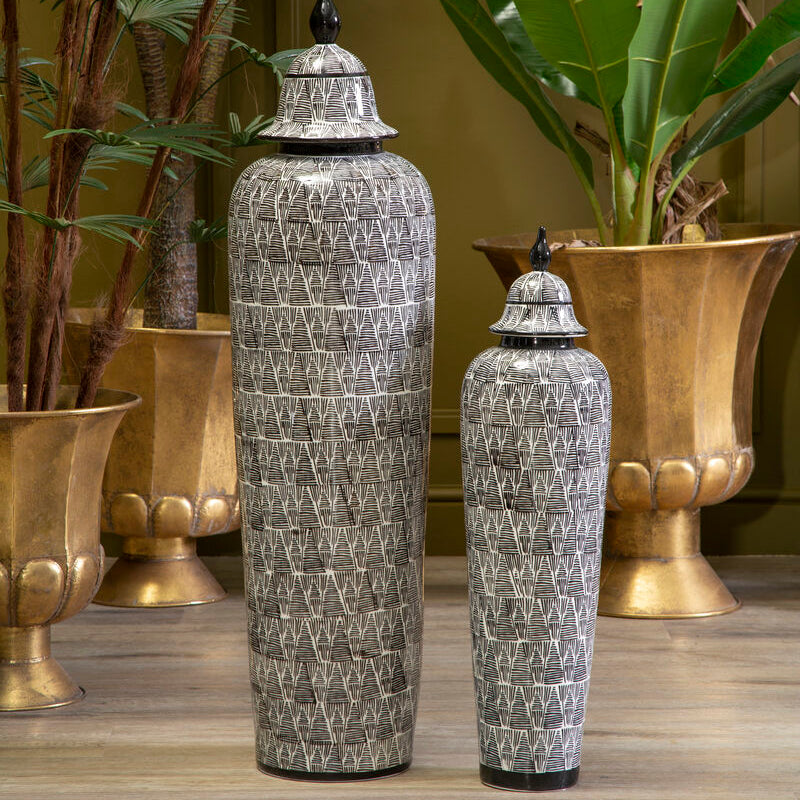 Punto Large Ceramic Jar