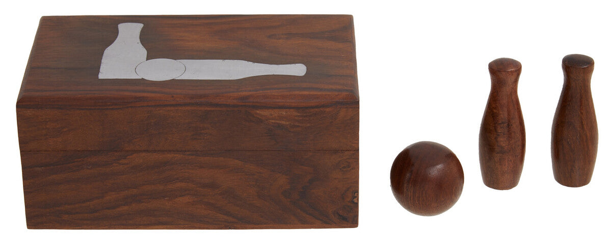 Churchill Games Sheesham Wood Skittles Set
