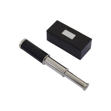 Churchill Black Leather Effect Telescope with Box