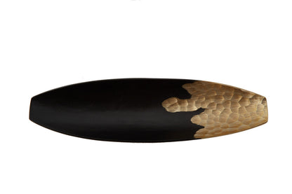 Daito Black and Gold Boat Dish