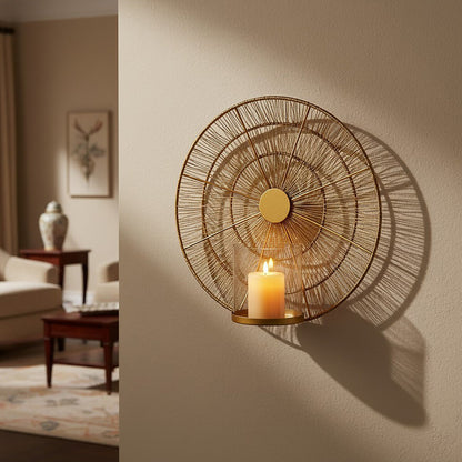 Enzo Gold Wire Wall Sconce