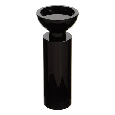 Medium Black Crystal Candle Holder | Carrie