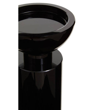 Medium Black Crystal Candle Holder | Carrie