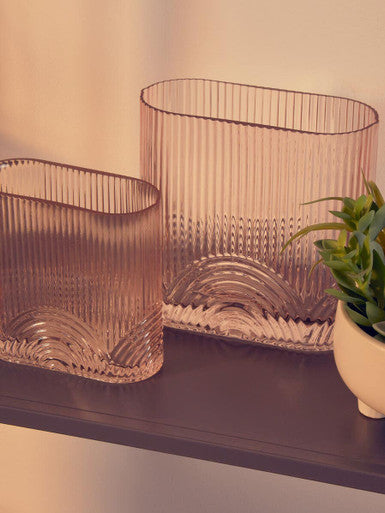 Bardi Small Pink Glass Vase