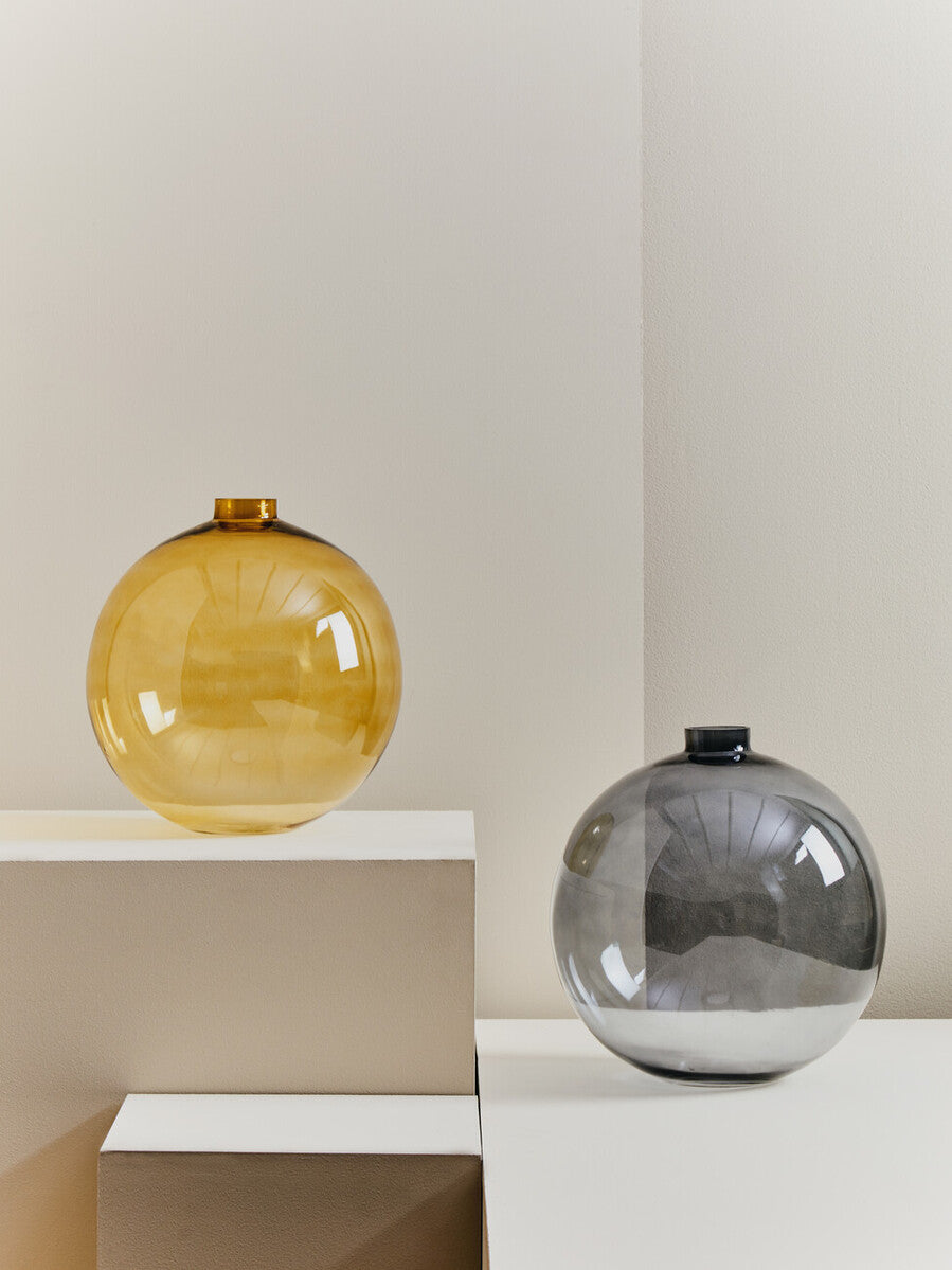 Bree Amber Glass Vase
