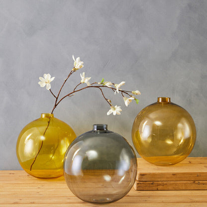 Bree Grey Glass Vase