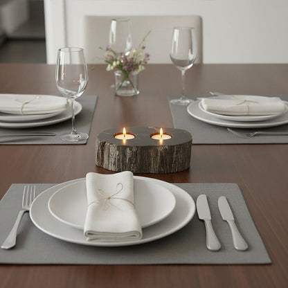 Petrified Wood 2 Tealight Holder | Relic