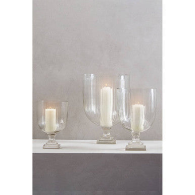 Cortina Small Glass Hurricane Candle Holder