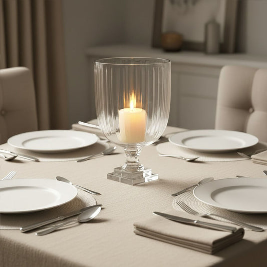 Cortina Medium Glass Hurricane Candle Holder