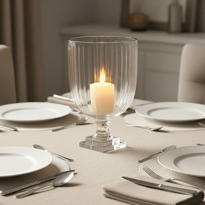 Cortina Medium Glass Hurricane Candle Holder