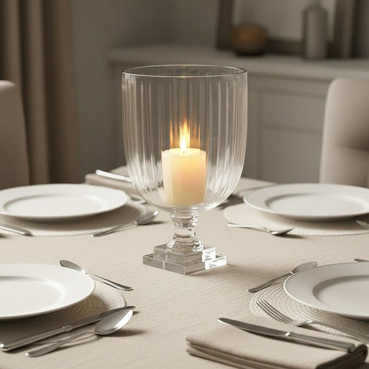 Cortina Medium Glass Hurricane Candle Holder