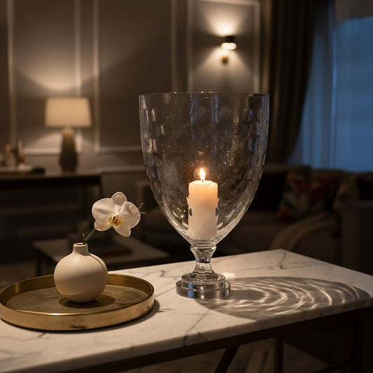 Cortina Large Honeycomb Hurricane Candle Holder
