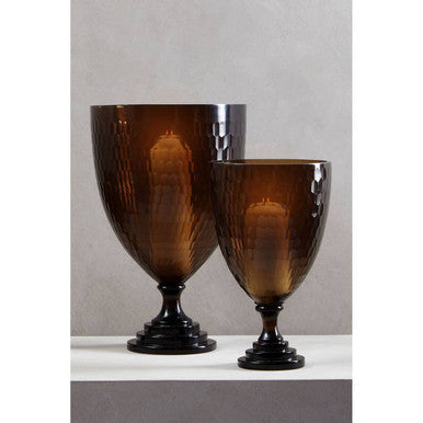 Cortina Medium Honeycomb Glass Candle Holder