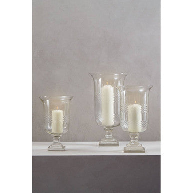 Cortina Small Diamond Cut Candle Holder