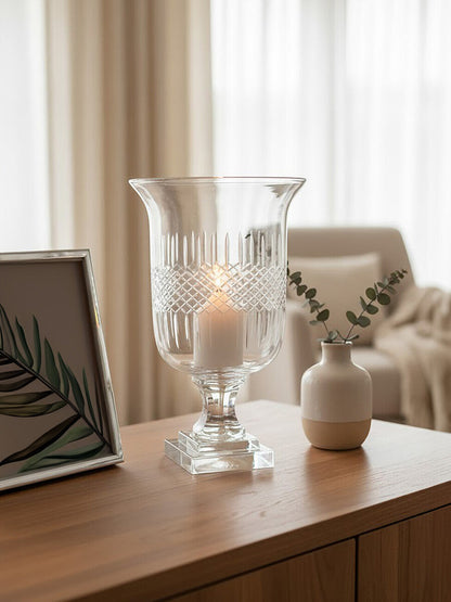 Cortina Small Diamond Cut Candle Holder
