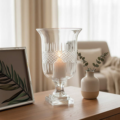 Cortina Small Diamond Cut Candle Holder