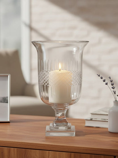 Cortina Small Diamond Cut Candle Holder