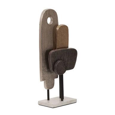 Simbolo Small Assorted Colour Metal Sculpture On Marble Base