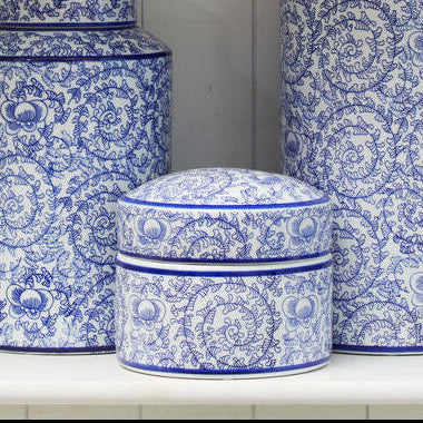 Calix Large Ceramic Trinket Box