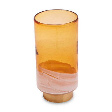Cleo Large Amber Vase