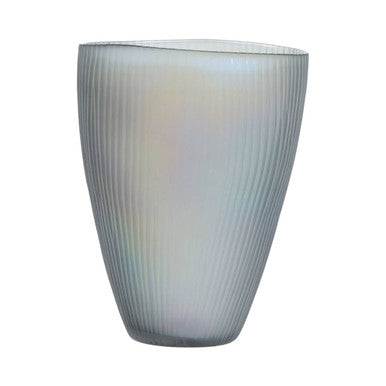 Hessa Small Grey Glass Vase