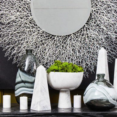 Halla Large Grey Bottle Vase