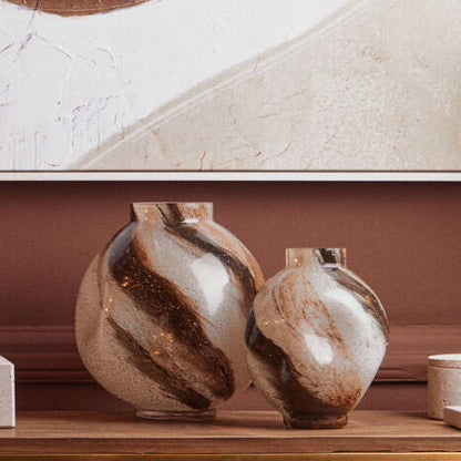 Heba Brushstroke Design Large Glass Vase